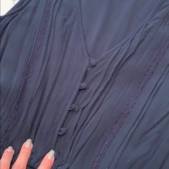 A&F Navy Tie Romper - Picture 3 of 5